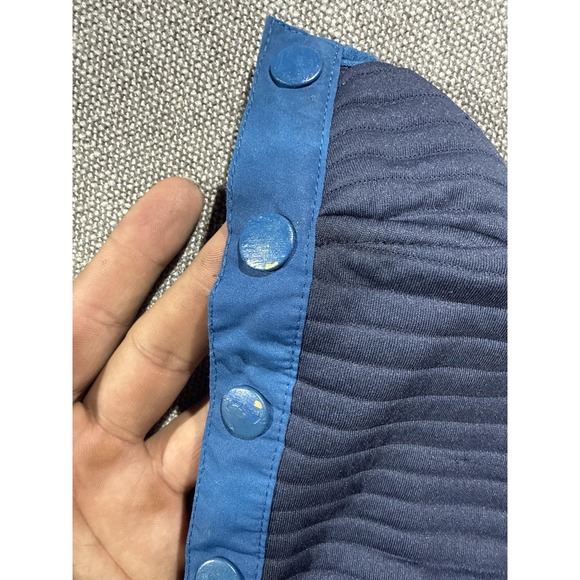 Gerry Sweatshirt Mens 2XL Blue Snap Henley Lined Fleece Pullover Pockets Logo - Picture 10 of 10